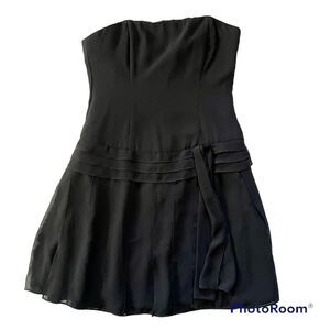 Faviana Black Strapless Dress 